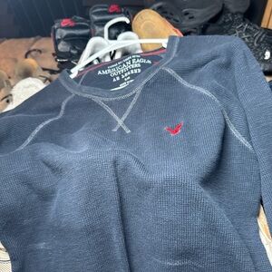 American Eagle Outfitters Men's Navy Sweater